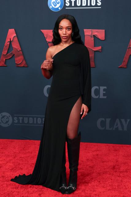 attends the world premiere of Warner Bros. film "Clayface" at the Hollywood Legion Theater in Los Angeles, California, on October 13, 2026. (Photo by VALERIE MACON / AFP)