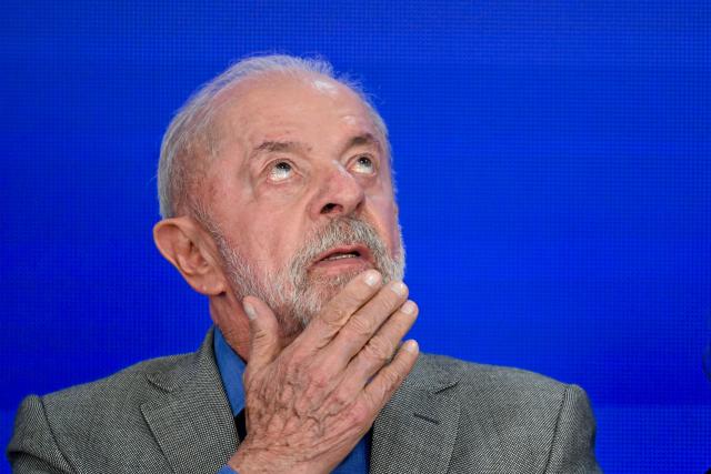 Brazil's President and presidential candidate Luiz Inacio Lula da Silva looks on during the signing ceremony for the decree regulating the Legal Framework for the Electronic Games Industry at the Planalto Palace in Brasilia on October 14, 2026. (Photo by Evaristo Sa / AFP)