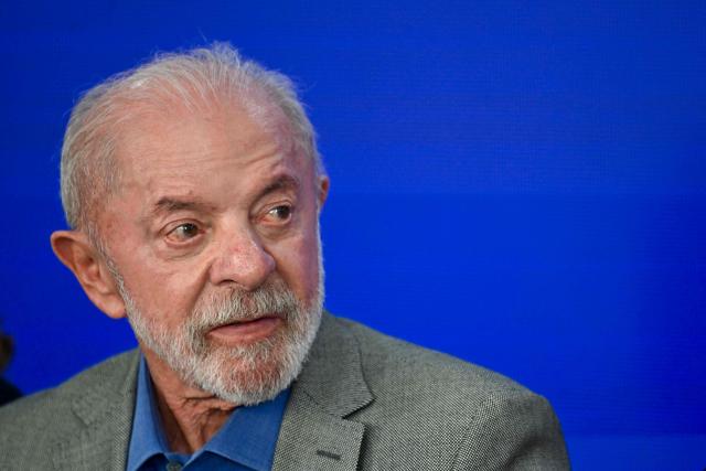 Brazil's President and presidential candidate Luiz Inacio Lula da Silva looks on during the signing ceremony for the decree regulating the Legal Framework for the Electronic Games Industry at the Planalto Palace in Brasilia on October 14, 2026. (Photo by Evaristo Sa / AFP)