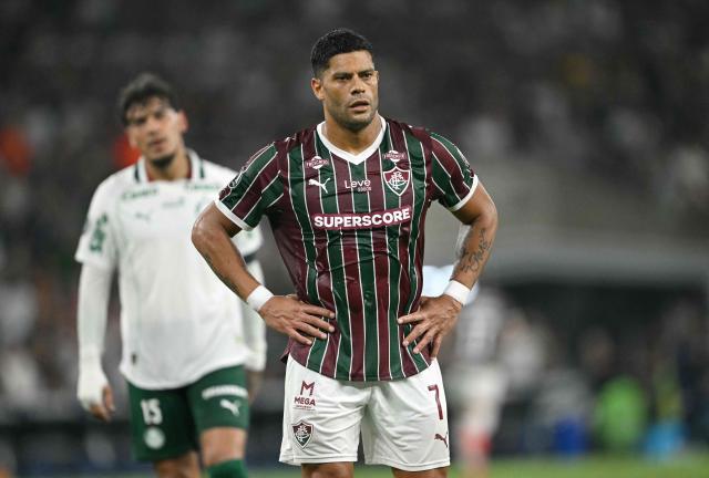 Fluminense's forward #07 Hulk reacts during the Copa Libertadores semifinal first leg football match between Brazil's Fluminense and Palmeiras at the Maracana stadium in Rio de Janeiro, Brazil, on October 14, 2026. (Photo by MAURO PIMENTEL / AFP)