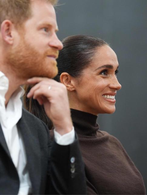 Britain's Prince Harry, Duke of Sussex and his wife Meghan, Duchess of Sussex, visit the Community Recording Studio (CRS) in Nottingham, central England on October 15, 2026. Set up in 1991, the Community Recording Studio, based in St Anns, teaches film and video skills as well as music, giving youngsters access to professional equipment and key industry contacts, and musicians. (Photo by Joe Giddens / POOL / AFP)