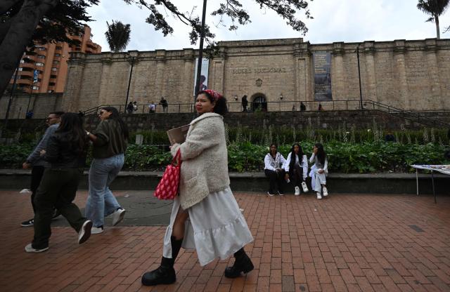 General view of the Nacional museum in Bogota on October 16, 2026. Colombia's new right-wing government has ordered one of the country's top museums to remove dozens of works alluding to LGBTQ rights and the country's peace process, sparking condemnation from visitors. (Photo by Raul ARBOLEDA / AFP)
