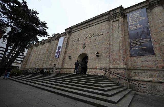 General view of the Nacional museum in Bogota on October 16, 2026. Colombia's new right-wing government has ordered one of the country's top museums to remove dozens of works alluding to LGBTQ rights and the country's peace process, sparking condemnation from visitors. (Photo by Raul ARBOLEDA / AFP)