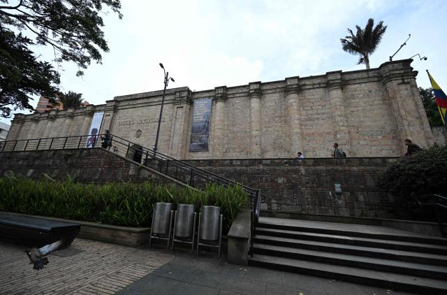 General view of the Nacional museum in Bogota on October 16, 2026. Colombia's new right-wing government has ordered one of the country's top museums to remove dozens of works alluding to LGBTQ rights and the country's peace process, sparking condemnation from visitors. (Photo by Raul ARBOLEDA / AFP)