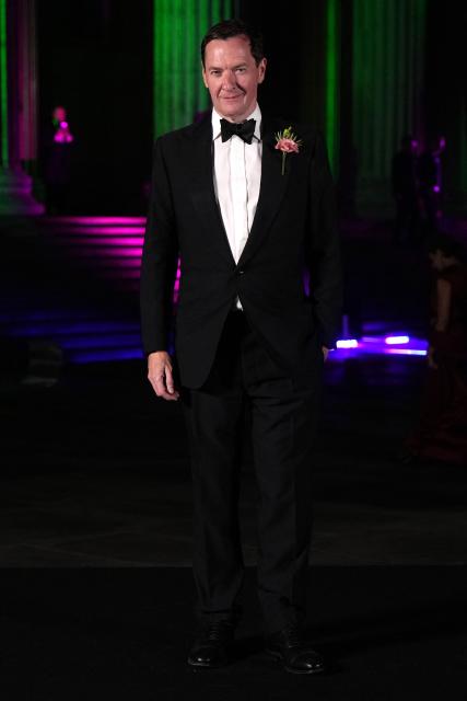 Former Chancellor of the Exchequer George Osborne poses on the red carpet upon arrival to attend The British Museum Ball 2026 in London on October 17, 2026. (Photo by CARLOS JASSO / AFP)