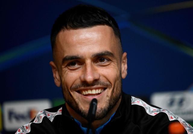 PSV Eindhoven’s Serbian player Filip Kostic attends a press conference ahead of their UEFA Champions League first round day 3 football match against FC Porto, at the Dragao Stadium in Porto, on October 19, 2026 (Photo by MIGUEL RIOPA / AFP)