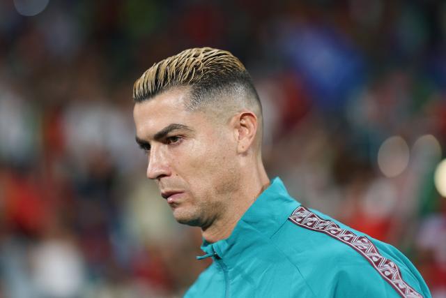 (FILES) Portugal's forward #07 Cristiano Ronaldo looks on ahead of the UEFA Nations League league phase group A4 football match between Portugal and Wales at Jose Alvalade stadium in Lisbon on September 24, 2026. Cristiano Ronaldo has been sanctioned by 30 days of suspension following his decision to walk out on the national team, according the Portuguese Federation, AFP reports on October 19, 2026. (Photo by Patricia de Melo Moreira / AFP)