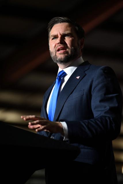 US Vice President JD Vance speaks during a campaign rally in Hendersonville, North Carolina, on October 19, 2026. (Photo by Kenny Holston/The New York Times / POOL / AFP)