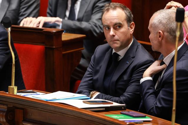 France's Prime Minister Sebastien Lecornu looks on during a session of questions to the government at the French National Assembly, French Parliament's lower house, in Paris on October 20, 2026. (Photo by Kenzo TRIBOUILLARD / AFP)