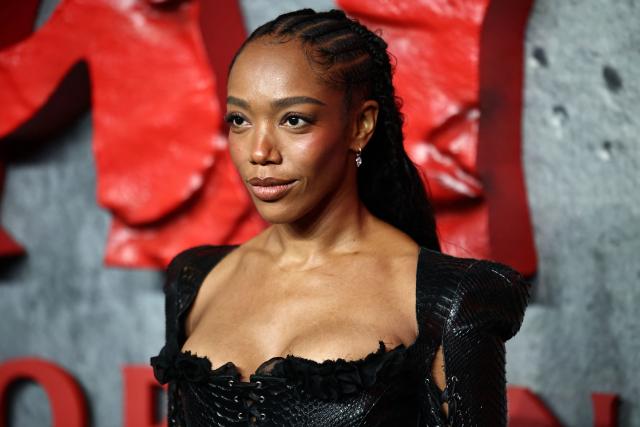 English actor Naomi Ackie poses on the red carpet upon arrival to attend the European Premiere of "Clayface" at Curzon Mayfair in London on October 20, 2026. (Photo by Henry NICHOLLS / AFP)