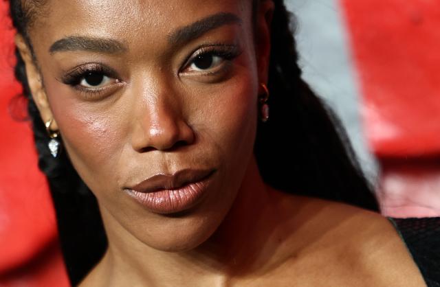 English actor Naomi Ackie poses on the red carpet upon arrival to attend the European Premiere of "Clayface" at Curzon Mayfair in London on October 20, 2026. (Photo by Henry NICHOLLS / AFP)