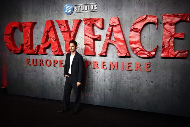 English actor Max Minghella poses on the red carpet upon arrival to attend the European Premiere of "Clayface" at Curzon Mayfair in London on October 20, 2026. (Photo by Henry Nicholls / AFP)