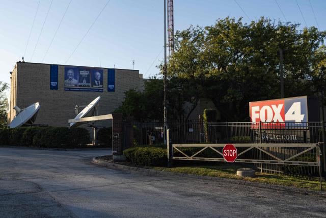 WDAF studios is seen where Democrat senatorial candidate Adam Hamilton is set to debate US Senator Roger Marshall (R-KS) in Kansas City, Missouri, on October 21, 2026. Kansas has turned into a battleground state as Democrat candidate for US Senate Adam Hamilton, threatens to unseat Republican incumbent Roger Marshall in the midterm elections. (Photo by Austin Johnson / AFP)
