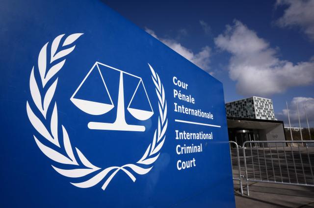 (FILES) This general view shows the exterior and the logo of the International Criminal Court (ICC) in The Hague on March 28, 2026. Facing US sanctions, the International Criminal Court was on October 22, 2026 awarded the European Union's prestigious Sakharov rights prize, European Parliament chief Roberta Metsola said. "The European Union is built on respect for multilateralism and international institutions, and this prize recognises the important work of the court in upholding international law and justice," Metsola told lawmakers in Strasbourg. (Photo by JOHN THYS / AFP)