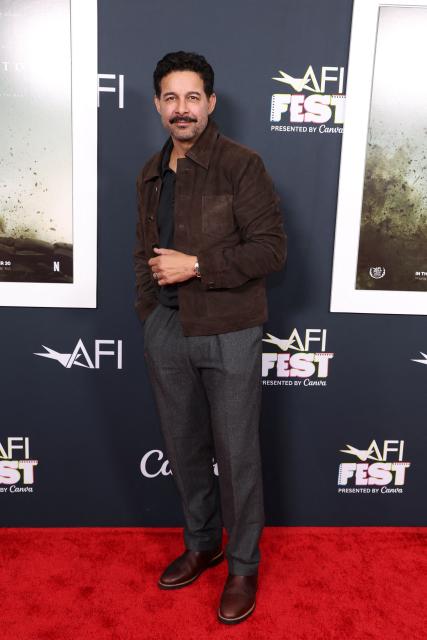 US actor Jon Huertas attends AFI FEST "The Mosquito Bowl" world premiere at the TCL Chinese Theatre in Los Angeles on October 22, 2026. AFI FEST, presented by the American Film Institute, runs from October 21 to 25, 2026. (Photo by VALERIE MACON / AFP)