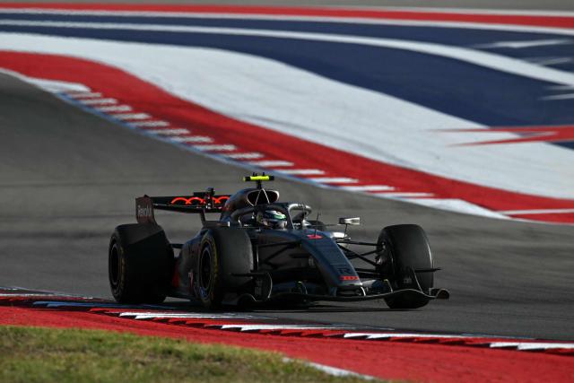 Audi's Brazilian driver Gabriel Bortoleto races during the second practice session for the United States Formula One Grand Prix at the Circuit of the Americas in Austin, Texas, on October 23, 2026. (Photo by ANGELA WEISS / AFP)
