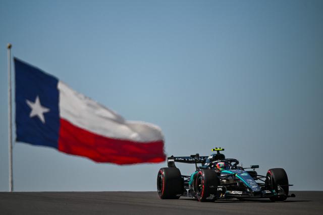 Mercedes' Italian driver Kimi Antonelli races during a practice session for the United States Formula One Grand Prix at the Circuit of the Americas in Austin, Texas, on October 23, 2026. (Photo by ANGELA WEISS / AFP)