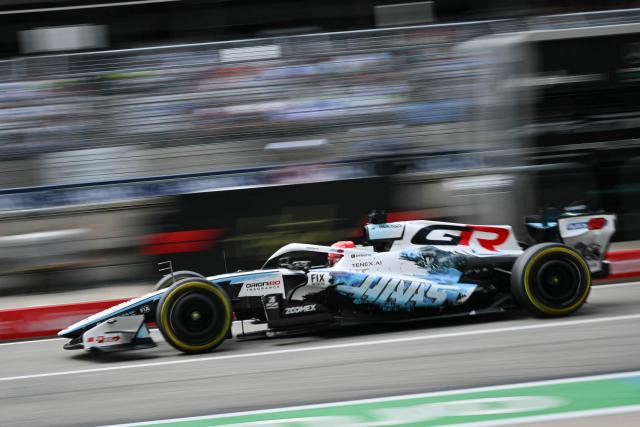 Haas F1 Team's French driver Esteban Ocon drives in pit lane during the final practice session for the United States Formula One Grand Prix at the Circuit of the Americas in Austin, Texas, on October 24, 2026. (Photo by ANGELA WEISS / AFP)