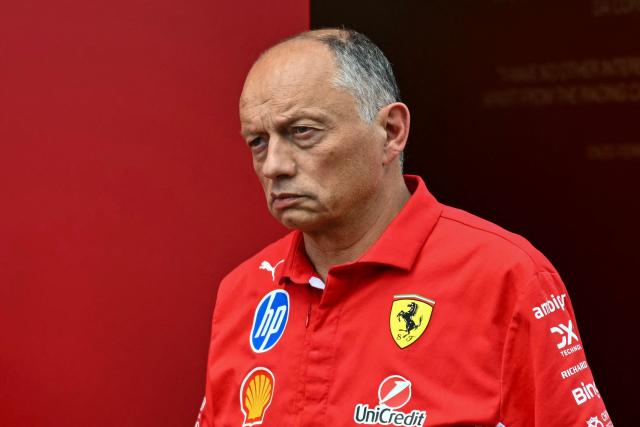 Ferrari's French team principal Frederic Vasseur departs at the end of the final practice session for the United States Formula One Grand Prix at the Circuit of the Americas in Austin, Texas, on October 24, 2026. (Photo by ANGELA WEISS / AFP)