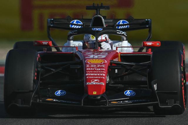 Ferrari's Monegasque driver Charles Leclerc races during the qualifying session for the United States Formula One Grand Prix at the Circuit of the Americas in Austin, Texas, on October 24, 2026. (Photo by ANGELA WEISS / AFP)