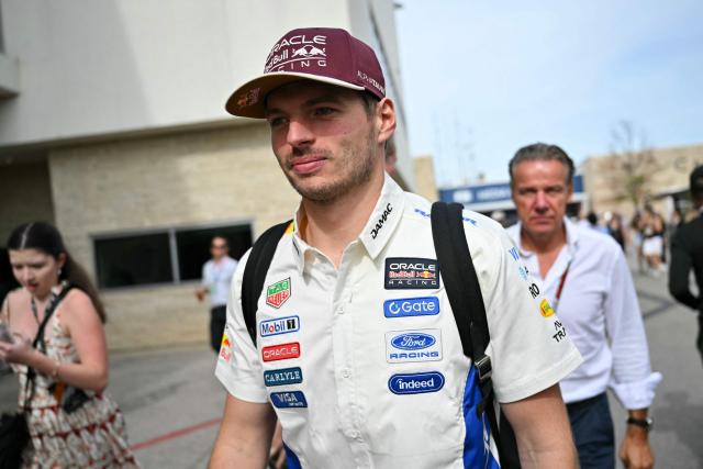 Red Bull Racing's Dutch driver Max Verstappen arrives ahead of the United States Formula One Grand Prix at the Circuit of the Americas in Austin, Texas, on October 25, 2026. (Photo by ANGELA WEISS / AFP)