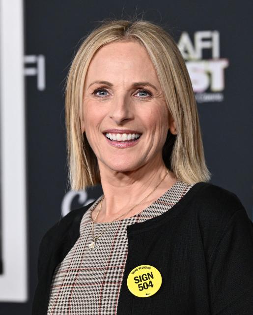 US actress Marlee Matlin attends AFI Fest Closing Night Gala premiere of "Being Heumann" at the TCL Chinese Theatre in Los Angeles on October 25, 2026. AFI FEST, presented by the American Film Institute, runs from October 21 to 25, 2026. (Photo by LISA O'CONNOR / AFP)