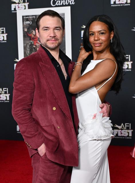 US actor Daniel Durant and Britt Stewart attend AFI Fest Closing Night Gala premiere of "Being Heumann" at the TCL Chinese Theatre in Los Angeles on October 25, 2026. AFI FEST, presented by the American Film Institute, runs from October 21 to 25, 2026. (Photo by LISA O'CONNOR / AFP)