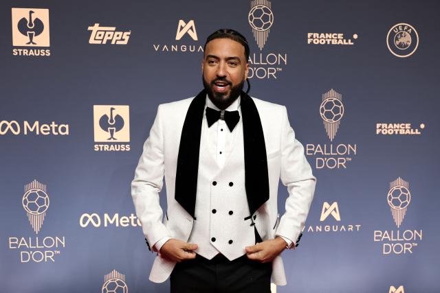 US rapper French Montana poses upon their arrival to attend the 2026 Ballon d'Or France Football award ceremony at the Palladium Theatre in London on October 26, 2026. (Photo by FRANCK FIFE / AFP)