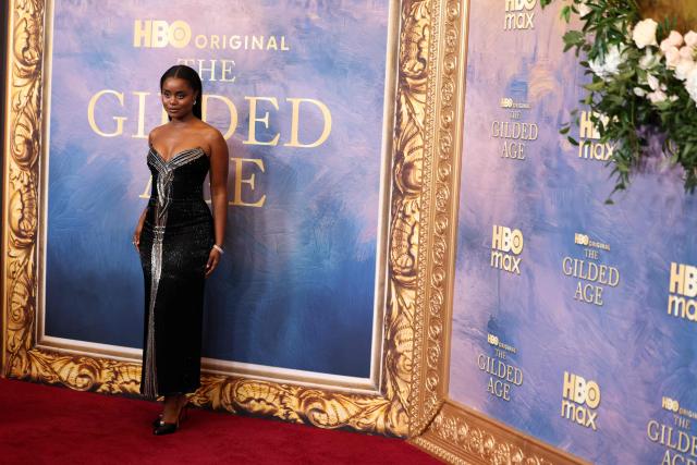 US actress and singer Denee Benton attends the New York premiere of HBO's "The Gilded Age" season 4 at the AXA Equitable Center in New York on October 26, 2026. (Photo by CHARLY TRIBALLEAU / AFP)