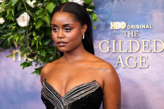 US actress and singer Denee Benton attends the New York premiere of HBO's "The Gilded Age" season 4 at the AXA Equitable Center in New York on October 26, 2026. (Photo by CHARLY TRIBALLEAU / AFP)
