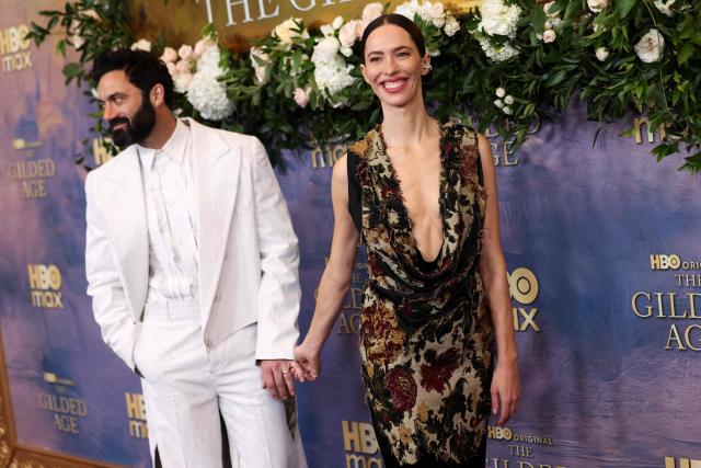 US actor Morgan Spector and English actress Rebecca Hall attend the New York premiere of HBO's "The Gilded Age" season 4 at the AXA Equitable Center in New York on October 26, 2026. (Photo by CHARLY TRIBALLEAU / AFP)