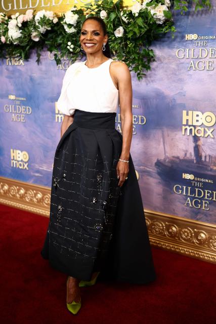 US actress and singer Audra Mcdonald attends the New York premiere of HBO's "The Gilded Age" season 4 at the AXA Equitable Center in New York on October 26, 2026. (Photo by CHARLY TRIBALLEAU / AFP)
