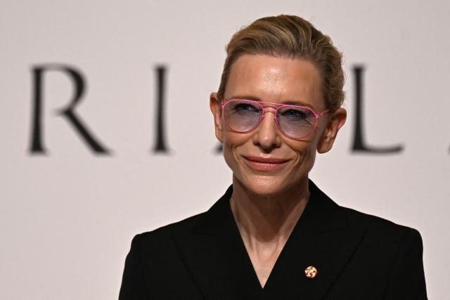 Award winner and Australian actress and producer Cate Blanchett attends a press conference for the 2026 laureates of Japan's biggest arts award, the 37th Praemium Imperiale, in Tokyo on October 27, 2026. (Photo by Rie KIKUCHI / AFP)