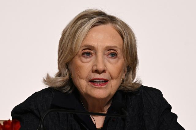 Former US secretary of state and award advisor Hillary Clinton speaks during a press conference for the 2026 laureates of Japan's biggest arts award, the 37th Praemium Imperiale, in Tokyo on October 27, 2026. (Photo by Rie KIKUCHI / AFP)