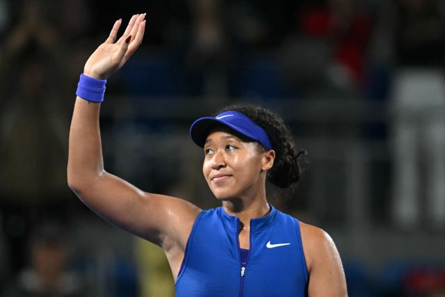 Japan's Naomi Osaka celebrates beating Italy's Jasmine Paolini during the WTA Pan Pacific Open tennis tournament at Ariake Coliseum in Tokyo on October 27, 2026. (Photo by ANDREW CABALLERO-REYNOLDS / AFP)