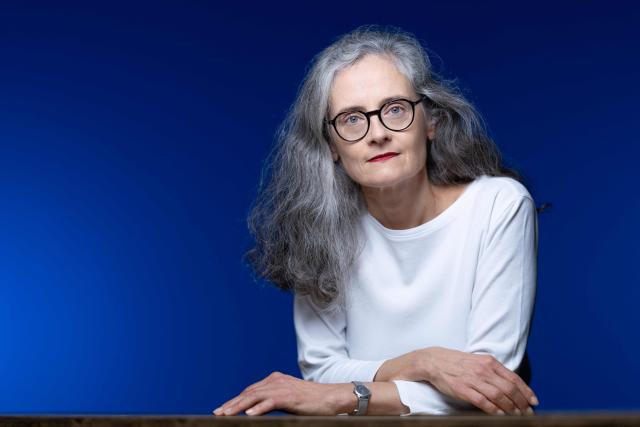 (FILES) French writer Anne Godard, poses during a photo session in Paris on September 29, 2026. French author Anne Godard was awarded the Prix Decembre literary prize in Paris on October 27, 2026, for her novel "Nous aussi" (Actes Sud), which tells the story of an upper-class family and was praised by critics for the originality of its writing. (Photo by Joel Saget / AFP)
