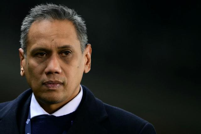 Como 1907’s chairman Mirwan Suwarso looks on prior the Italian Serie A football match between Torino FC and Como 1907 at the Olympic Stadium Grande Torino in Turin, northern Italy on October 27, 2026. (Photo by Marco Bertorello / AFP)