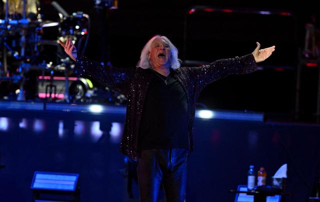 English singer Joe Elliott from Def Leppard performs at Parque Viva, Alajuela, Costa Rica on October 27, 2026. (Photo by Ezequiel BECERRA / AFP)