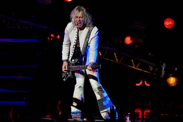 Phil Collen from Def Leppard performs at Parque Viva, Alajuela, Costa Rica on October 27, 2026. (Photo by Ezequiel BECERRA / AFP)