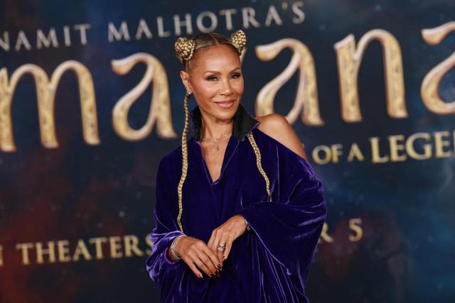 US actress Jada Pinkett Smith attends the Los Angeles premiere of "Ramayana" at the Academy Museum of Motion Pictures in Los Angeles on October 27, 2026. (Photo by VALERIE MACON / AFP)