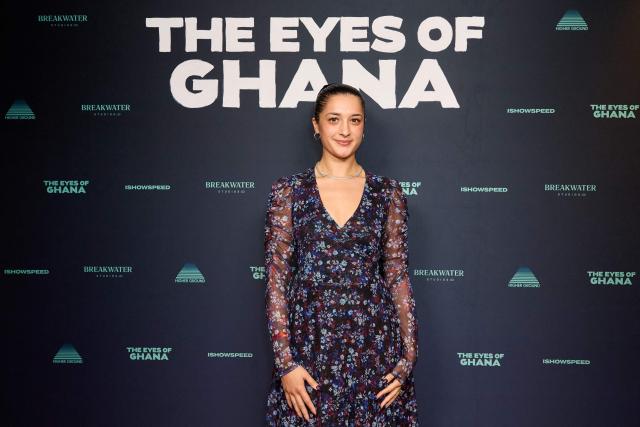 Associate producer Julianna Klimeck attends "The Eyes of Ghana" premiere at AMC Citywalk in Universal City, California on October 28, 2026. (Photo by Unique Nicole / AFP)