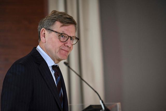 German Foreing Affairs Minister Johann Wadephul gestures during a press conference at the Panamanian Foreign Ministry in Panama City, on October 29, 2026. (Photo by Martin BERNETTI / AFP)