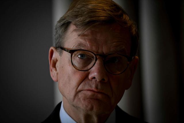 German Foreing Affairs Minister Johann Wadephul gestures during a press conference at the Panamanian Foreign Ministry in Panama City, on October 29, 2026. (Photo by Martin BERNETTI / AFP)