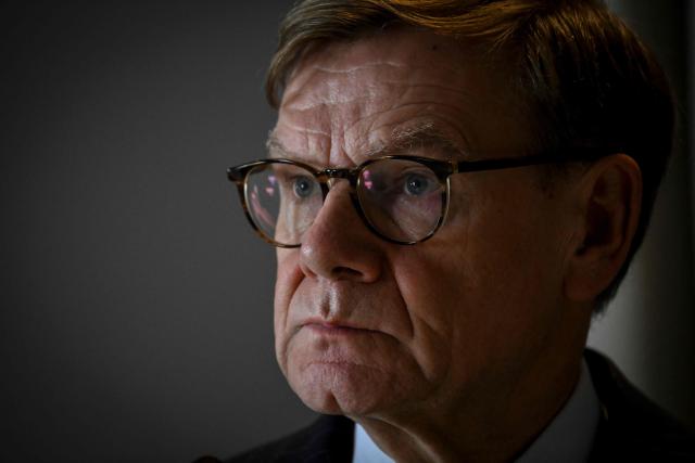 German Foreing Affairs Minister Johann Wadephul gestures during a press conference at the Panamanian Foreign Ministry in Panama City, on October 29, 2026. (Photo by Martin BERNETTI / AFP)