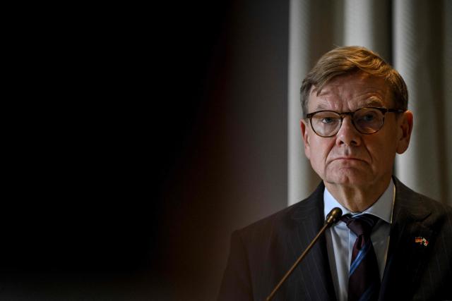 German Foreing Affairs Minister Johann Wadephul gestures during a press conference at the Panamanian Foreign Ministry in Panama City, on October 29, 2026. (Photo by Martin BERNETTI / AFP)