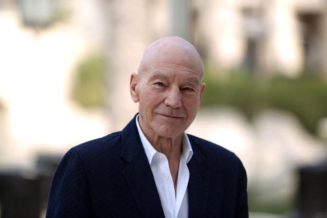 (FILES) English actor Sir Patrick Stewart poses during a photo call at Dubai International Film Festival in Dubai on December 8, 2017. Patrick Stewart, the British Shakespearean actor who became a Hollywood megastar through "Star Trek" and the "X-Men" franchises has died, an official statement said on October 29. "We announce with great sorrow the passing of Sir Patrick Stewart yesterday at his home in Los Angeles, in the loving care of his beloved wife Sunny, following a brief and poignant journey with Alzheimer's Disease and Lewy Body Dementia," the statement said. (Photo by PATRICK BAZ / AFP)