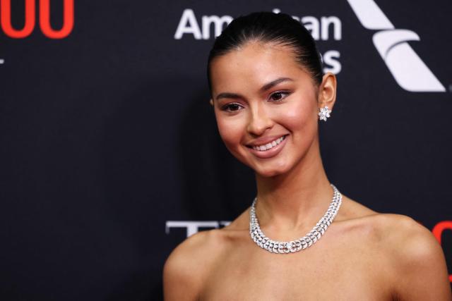 US model Beca Michie attends TIME 100 Next gala at Current at Chelsea Piers in New York on October 29, 2026. (Photo by CHARLY TRIBALLEAU / AFP)