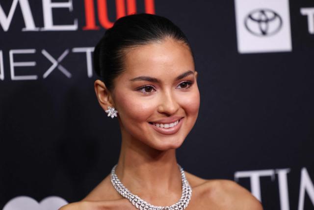 US model Beca Michie attends TIME 100 Next gala at Current at Chelsea Piers in New York on October 29, 2026. (Photo by CHARLY TRIBALLEAU / AFP)