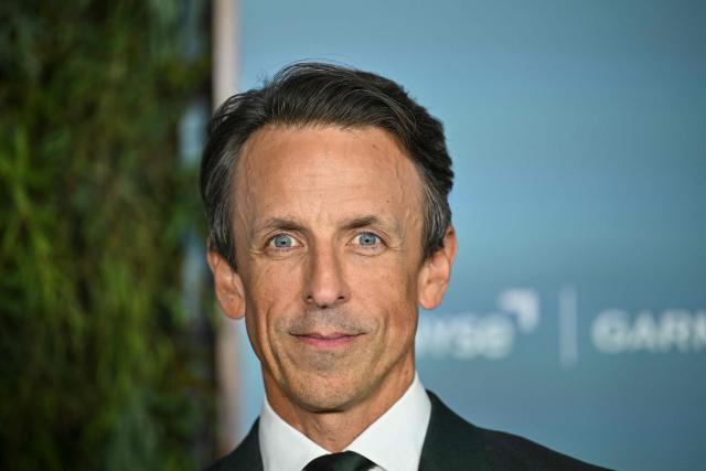 US comedian and TV host Seth Meyers attends the WSJ Magazine's Innovator Awards at the Museum of Modern Art (MoMA) in New York on October 29, 2026. (Photo by ANGELA WEISS / AFP)