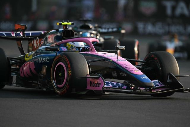 Alpine's Argentine driver Franco Colapinto races during the second practice session of the Mexico City Formula One Grand Prix at the Hermanos Rodriguez racetrack in Mexico City on October 30, 2026. (Photo by Yuri CORTEZ / AFP)